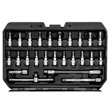 Набір інструментів Neo Tools, набір торцевих головок, 53шт, 1/4", CrV, кейс