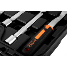 Набір інструментів Neo Tools, набір торцевих головок, 58шт, 1/2", CrV, кейс