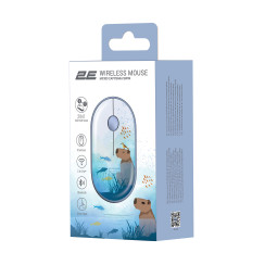 Миша 2E MF300 CAPYBARA:SWIM Silent WL BT, синій