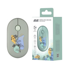 Миша 2E MF300 FLORA:DILL Silent WL BT, зелений