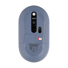Миша 2E MF300 FLORA:MALLOW Silent WL BT, синій