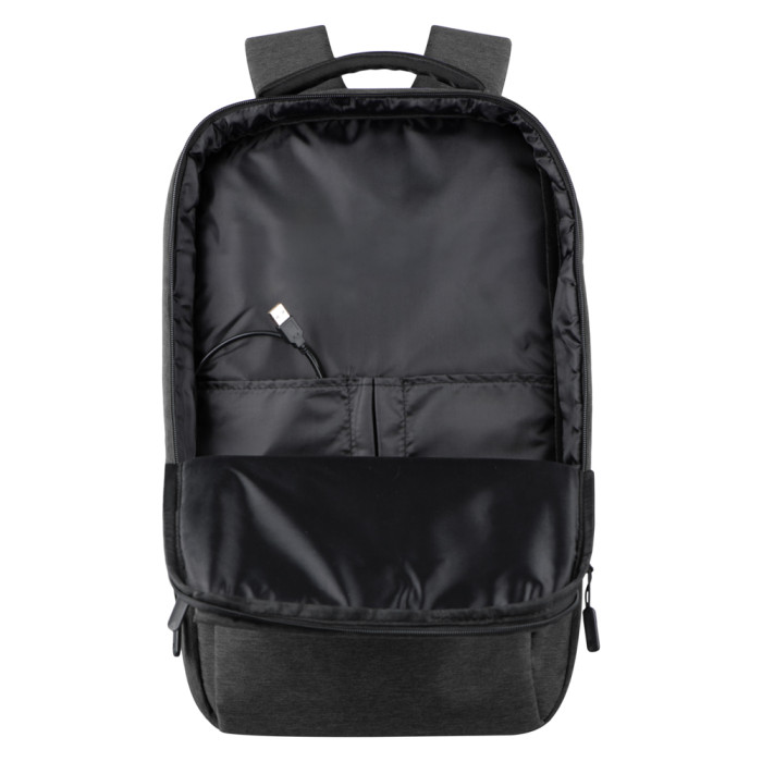 Рюкзак 2E, Melange 17", чорний