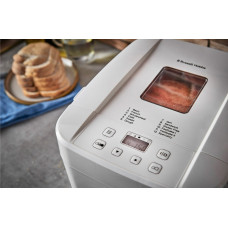 Хлібопічка Russell Hobbs 600Вт, програм-12, макс.вага -1кг, форма-прямокутник, пластик, білий