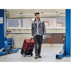 Ящик модульний для інструменту Einhell E-Case L, на коліщатках, телескопічне руків'я, 40.6х44.4х35.5см, пластик