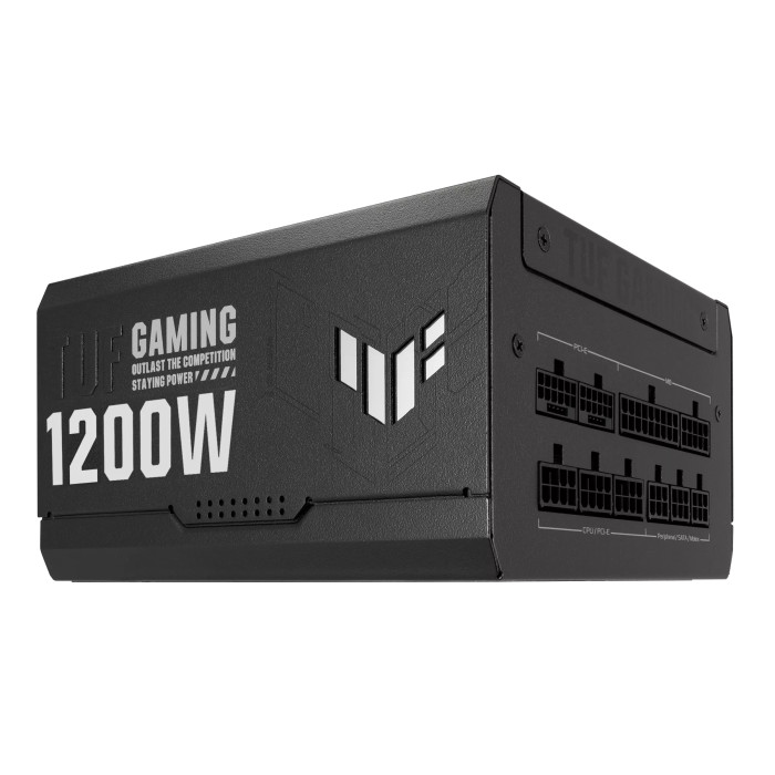 Блок живлення ASUS TUF GAMING (1200W), >90%, 80+ Gold, 135мм, 1xMB 24pin(20+4), 2xCPU 8pin(4+4), 4xMolex, 5xSATA, 3xPCIe 8pin(6+2), 1xPCIe GEN5 16pin, TUF-GAMING-1200G