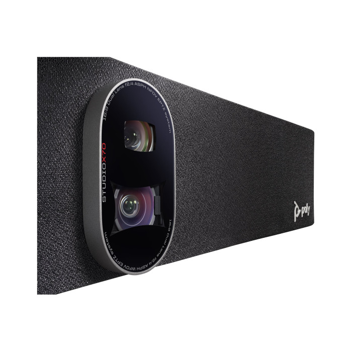 Відеотермінал Poly Studio X70, 4K, Poly Video OS, сертифікати Microsoft Teams, Zoom, сірий