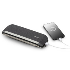 Спікерфон Poly Sync 40-M, сертифікат Microsoft Teams, 3 x Bi-Mic, радіус 2,5 м, USB-A, USB-C, Bluetooth, сірий