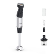 Блендер Tefal заглибний Quickchef+ 1000Вт, 3в1, чаша-800мл, чопер-500мл, турборежим, сріблясто-чорний