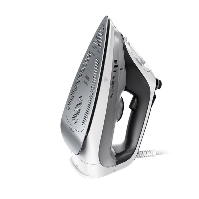 Праска Braun TexStyle 7, 2900Вт, 300мл, паровий удар -220гр, нерж. сталь, чорно-білий