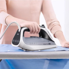 Праска Braun TexStyle 7, 2900Вт, 300мл, паровий удар -220гр, нерж. сталь, чорно-білий