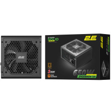 Блок живлення 2E GAMING Solid Power  (650W), >85%, 80+ Bronze, 120мм, 1xMB 24pin(20+4), 2xCPU 8pin(4+4), 3xMolex, 6xSATA, 4xPCIe 8pin(6+2), Semi Modular