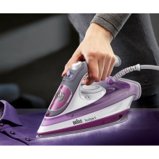 Праска Braun TexStyle 5, 2700Вт, 300мл, паровий удар -200гр, керам. підошва, біло-фіолетовий