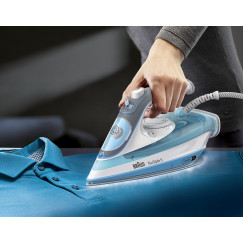 Праска Braun TexStyle 5, 2600Вт, 300мл, паровий удар -180гр, керам. підошва, біло-блакитний