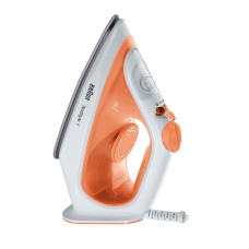 Праска Braun TexStyle 1, 1900Вт, 220мл, паровий удар -120гр, тефлон. підошва, біло-оранжева