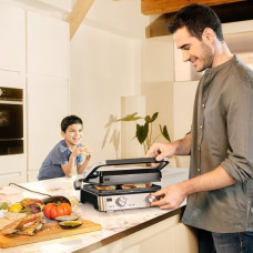 Гриль Braun  прижимний MultiGrill 7 CG 2000Вт, темп. режимів-3, з`ємні пластини, метал