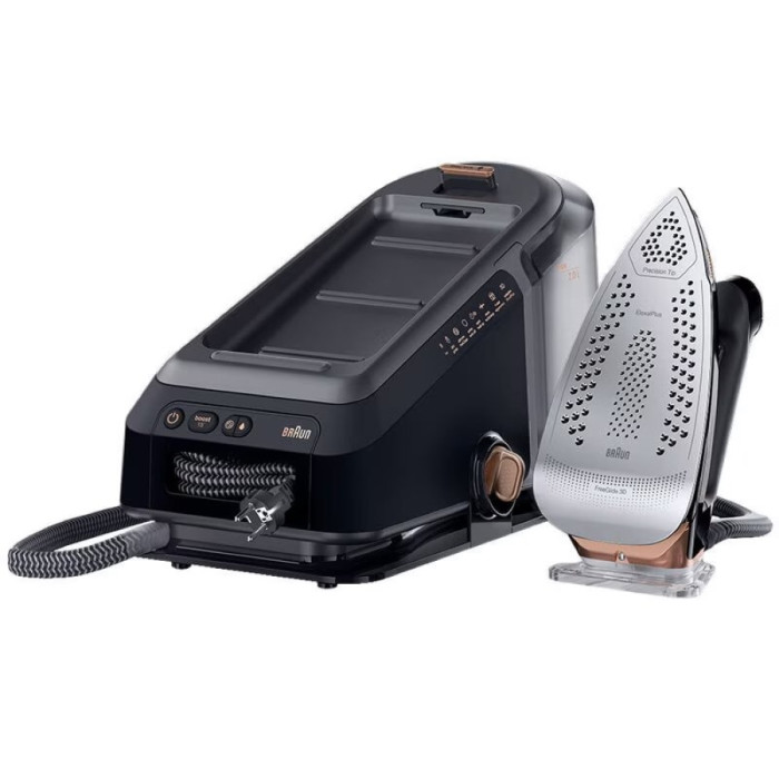 Прасувальна система Braun CareStyle 7 Pro, 2700Вт, 2000мл, паровий удар -650гр, нерж. сталь, чорний