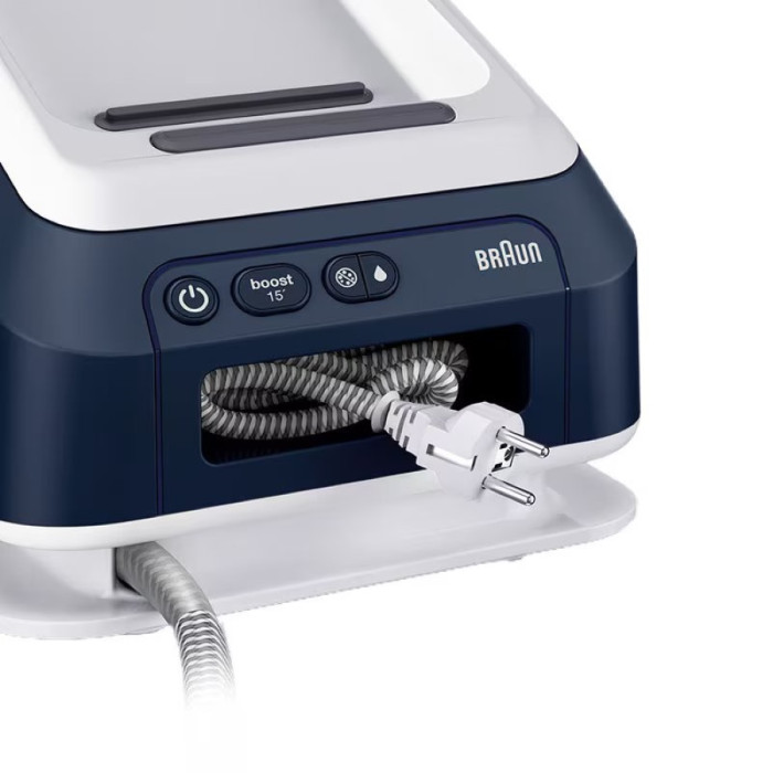 Прасувальна система Braun CareStyle 7 Pro, 2700Вт, 2000мл, паровий удар -600гр, нерж. сталь, біло-синій