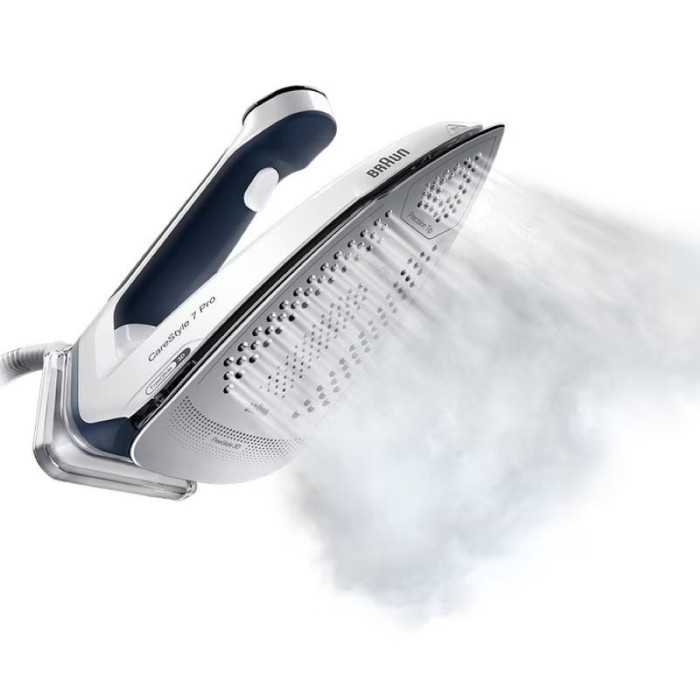 Прасувальна система Braun CareStyle 7 Pro, 2700Вт, 2000мл, паровий удар -600гр, нерж. сталь, біло-синій