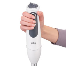 Блендер Braun заглибний, 750Вт, чаша-600мл, насадка-міксер, білий