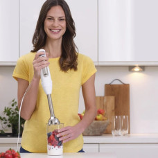 Блендер Braun заглибний MultiQuick 7, 1000Вт, чаша-600мл, 5 швидкостей, біло-сірий
