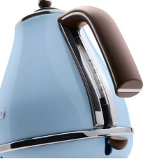 Електрочайник DeLonghi Icona Vintage, 1.7л, нержавіюча сталь, блакитний