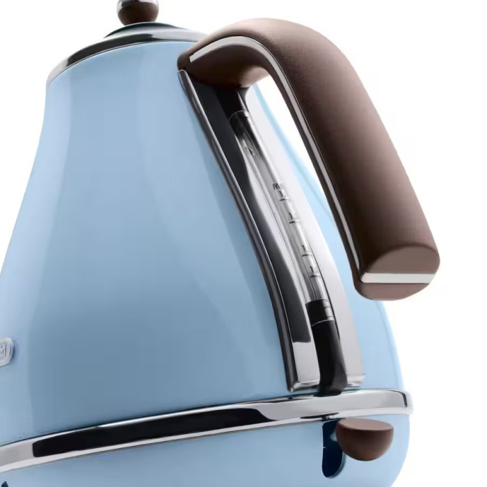 Електрочайник DeLonghi Icona Vintage, 1.7л, нержавіюча сталь, блакитний