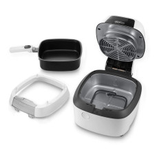 Мультипіч DeLonghi IdealFry 1700Вт, чаша-3,5л, механічне керування, 6 авто. программ, пластик, білий