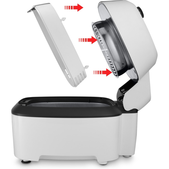 Мультипіч DeLonghi IdealFry 1700Вт, чаша-3,5л, механічне керування, 6 авто. программ, пластик, білий