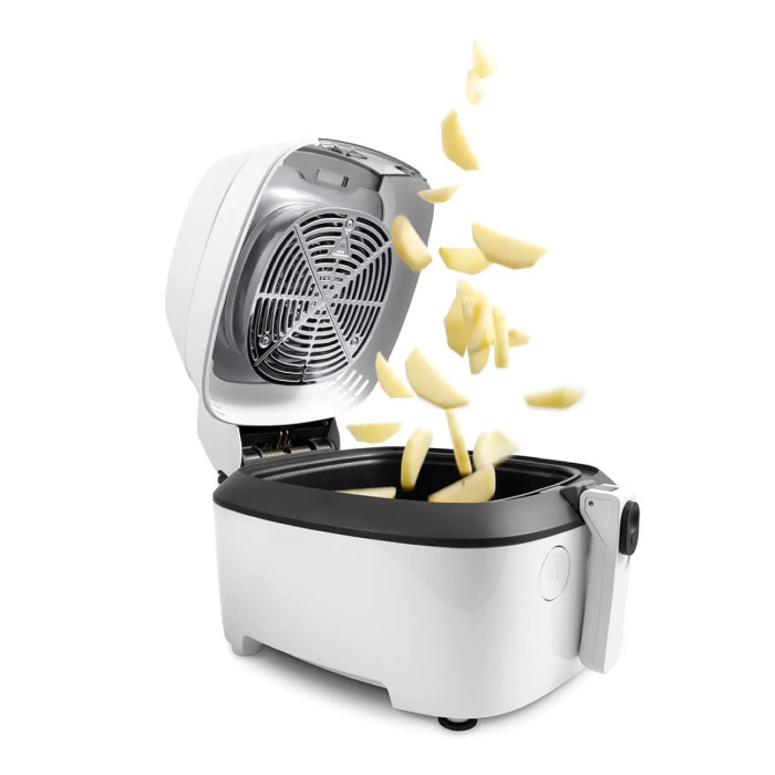 Мультипіч DeLonghi IdealFry 1700Вт, чаша-3,5л, механічне керування, 6 авто. программ, пластик, білий