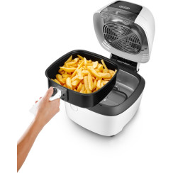Мультипіч DeLonghi IdealFry 1700Вт, чаша-3,5л, механічне керування, 6 авто. программ, пластик, білий