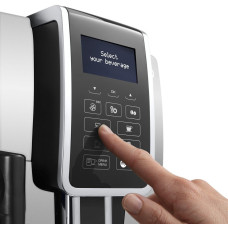 Кавомашина Delonghi, 1.8л, зерно+мелена, автомат.капуч, авторецептів -10, підігрів чашок, кавомолка, чорно-срібний