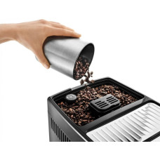 Кавомашина Delonghi, 1.8л, зерно+мелена, автомат.капуч, авторецептів -10, підігрів чашок, кавомолка, чорно-срібний