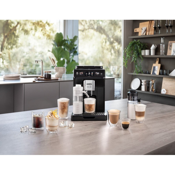 Кавомашина Delonghi Eletta Explore, 1.8л, зерно+мелена, автомат.капуч, авторецептів -50, чорний