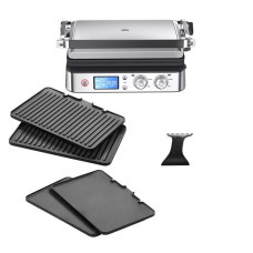 Гриль Braun  прижимний MultiGrill 9 CG 2000Вт, темп. режимів-3, 4 з`ємні пластини, метал