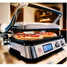 Гриль Braun  прижимний MultiGrill 9 CG 2000Вт, темп. режимів-3, 4 з`ємні пластини, метал