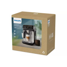 Кавомашина Philips Series 4400 LatteGo, 1.8л, зерно+мелена, автомат.капуч, дисплей, авторецептів -12, біло-срібна