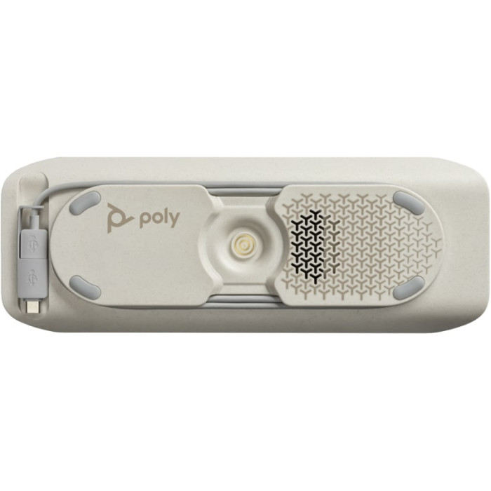 Спікерфон Poly Sync 40+ з адаптером BT700A, 3 x Bi-Mic, радіус 2,5 м, 1 х динамік, USB-A, USB-C, Bluetooth, сірий