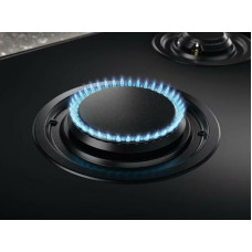 Варильна поверхня Electrolux комбінована (2 газ + 3 інд), 90см, розширена зона, чавун, чорний
