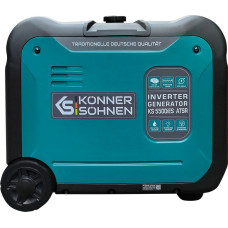 Генератор інверторний бензиновий Konner&Sohnen  KS 5500iES ATSR, 230В, 5.5кВт, АВР(ATS), електростартер, 52кг