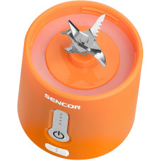 Блендер Sencor портативний для смузі 150Вт, чаша-500мл, USB-C, біло-помаранчевий