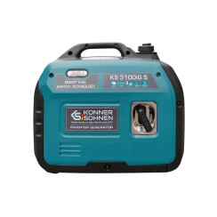 Генератор газобензиновий інверторний Konner&Sohnen KS 3100iG S, 230В, 3.1кВт, ручний запуск, 22кг