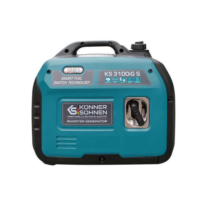 Генератор газобензиновий інверторний Konner&Sohnen KS 3100iG S, 230В, 3.1кВт, ручний запуск, 22кг