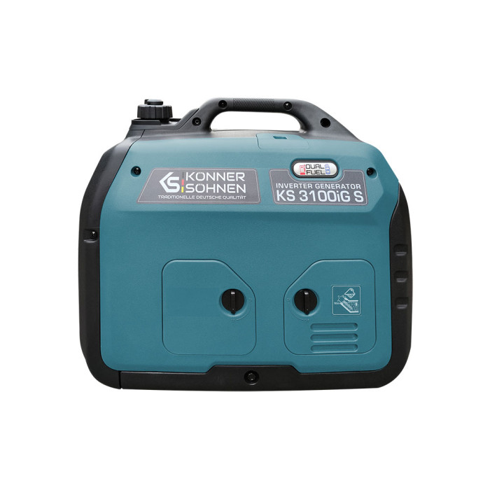 Генератор газобензиновий інверторний Konner&Sohnen KS 3100iG S, 230В, 3.1кВт, ручний запуск, 22кг
