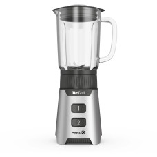Блендер Tefal стаціонарний Minimix Glass 400Вт, чаша-700мл, ємність для смузі to go, скло, сірий