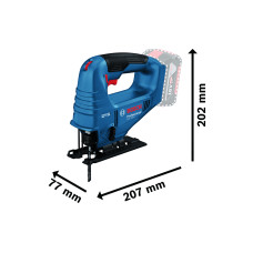 Лобзик акумуляторний Bosch Professional GST 183-LI безщітковий 18В 1х4А·год 0-3300об·хв хід 20мм 1.6кг кейс