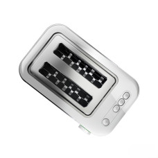 Тостер  Braun IDCollection 1000Вт, пластик+ метал, підігрів, підсвітка кнопок, білий+нерж
