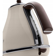 Електрочайник DeLonghi Icona Vintage, 1.7л, нержавіюча сталь, бежевий