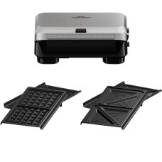 Мультимейкер Braun SnackMaker 5 SILVBK 800Вт, тефлон, 2 пластини, корпус-пластик, сріблястий