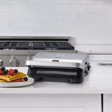 Мультимейкер Braun SnackMaker 5 SILVBK 800Вт, тефлон, 2 пластини, корпус-пластик, сріблястий