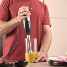 Блендер Braun заглибний MultiQuick 5 Pro, 1000Вт, чаша-600мл, вінчик для взбивання, чорний